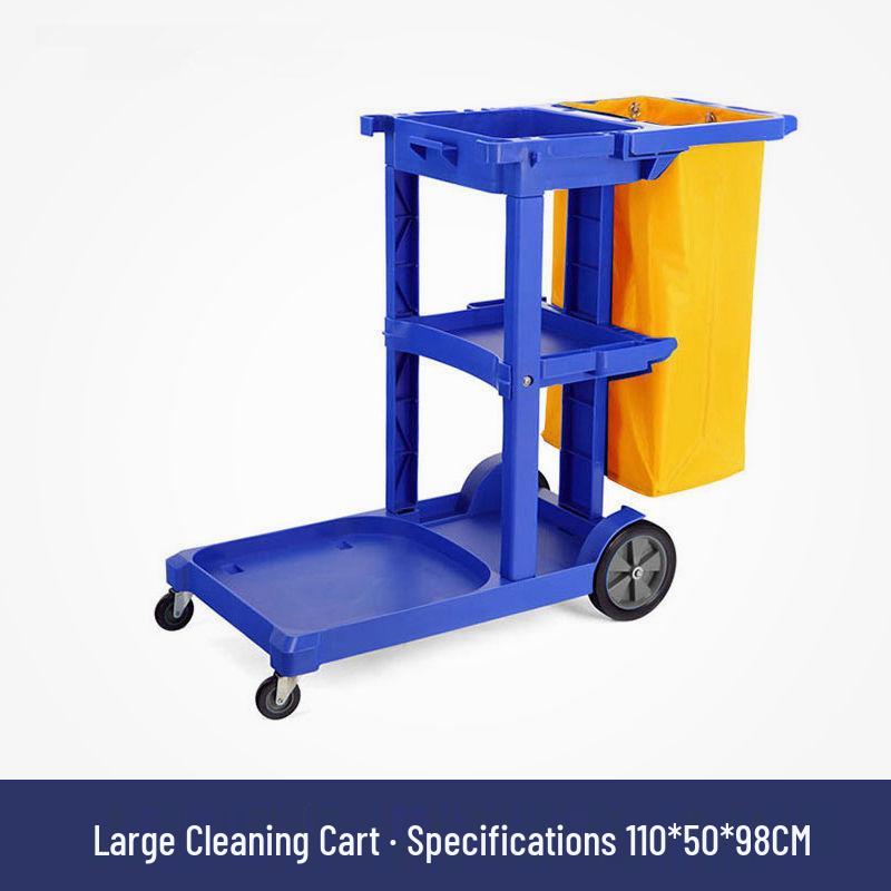 Single Bucket Mobile Mop Cart with Squeeze Feature