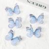 30/50Pcs Artificial Diamond Butterfly For Home Room Decoration DIY Wreath Valentine's Day Wedding Girl Hair Clip Butterfly Decor