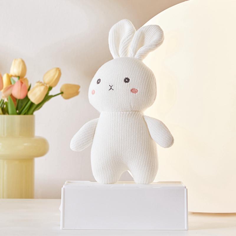 Корея Инс Популярная Плюшевая Игрушка Кролик Слон Единорог Колокольчик Милая Успокаивающая Кукла для Малышей Вязаная Высококачественная Подарок на День Рождения для Детей Новорожденных