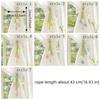 Romantic Tulip Ribbon Curtain Tieback Handmade Sweet Style Curtains Tie Rope Decorative Curtain Holder Floral Tie-Up Cord