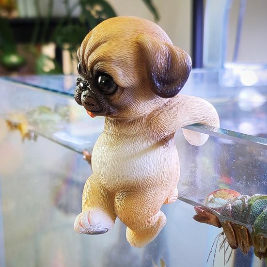 Животное Декоративная Статуэтка Мини Кошка Собака Смола Украшение Компактный Дизайн Цветочные Горшки Аквариумы Фигурка