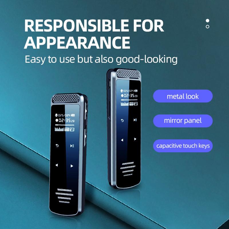 Q55 Цифровая ручка записи HD с голосовым управлением и шумоподавлением Профессиональный портативный рекордер Mp3-плеер