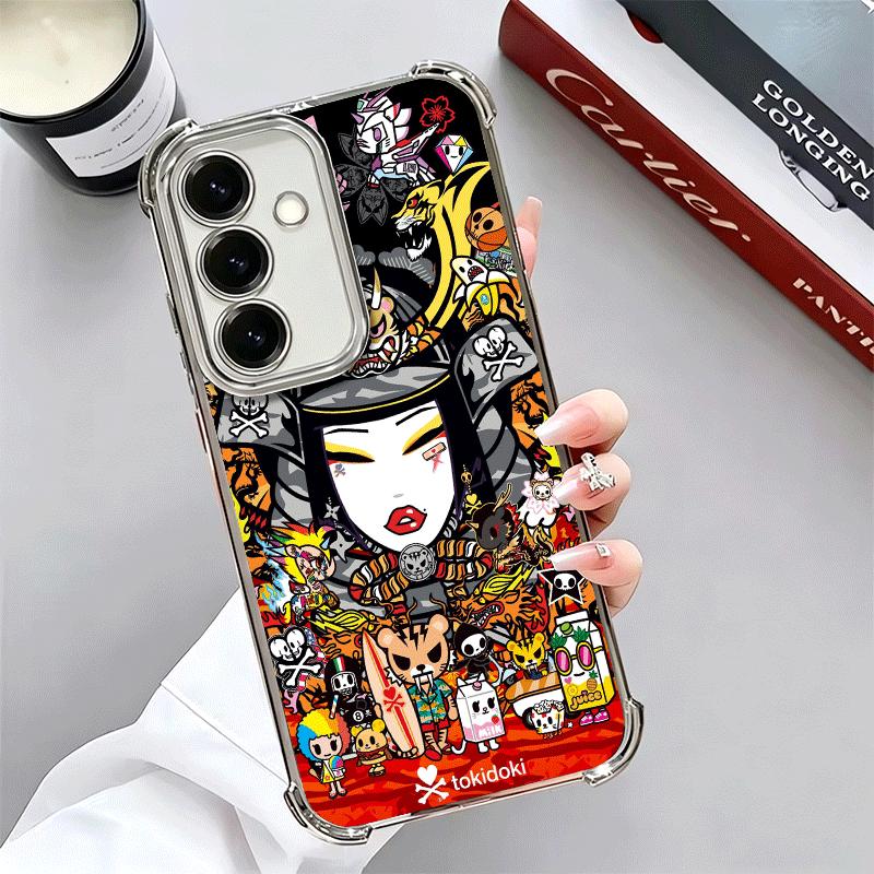 Япония T-Tokidokis Арт Мягкий Чехол Для Телефона Для Samsung A17 A27 A07 A37 A57 A16 A56 A15 A55 A14 A54 A13 A53 A26 A36 A25 A35 A24 A34 A2