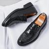 New Designer Penny Loafter Fashion Men Alligator Pattern Casual Shoes Formal Wedding Dress Homecoming Footwear Zapatos Hombre