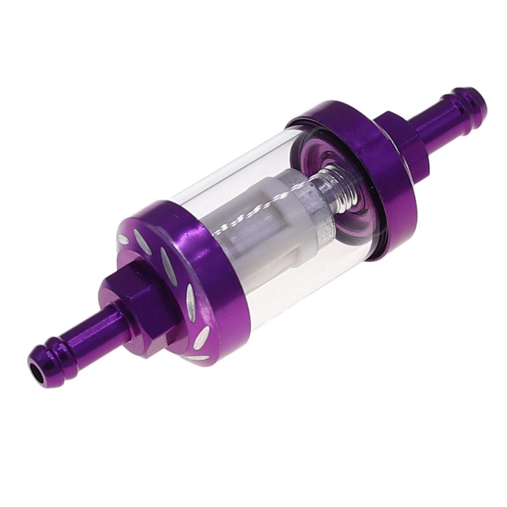 8 мм ЧПУ алюминиевый сплав стекло мотоцикл газовое топливо бензин масляный фильтр мото аксессуары для квадроцикла питбайк мотокросс