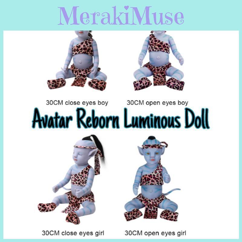 Светящаяся кукла-аватар Невероятно реалистичный реборн-младенец 12 дюймов
