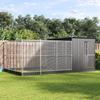 Aviary with Extension Silver 497 x 303 x 216 cm Steel
