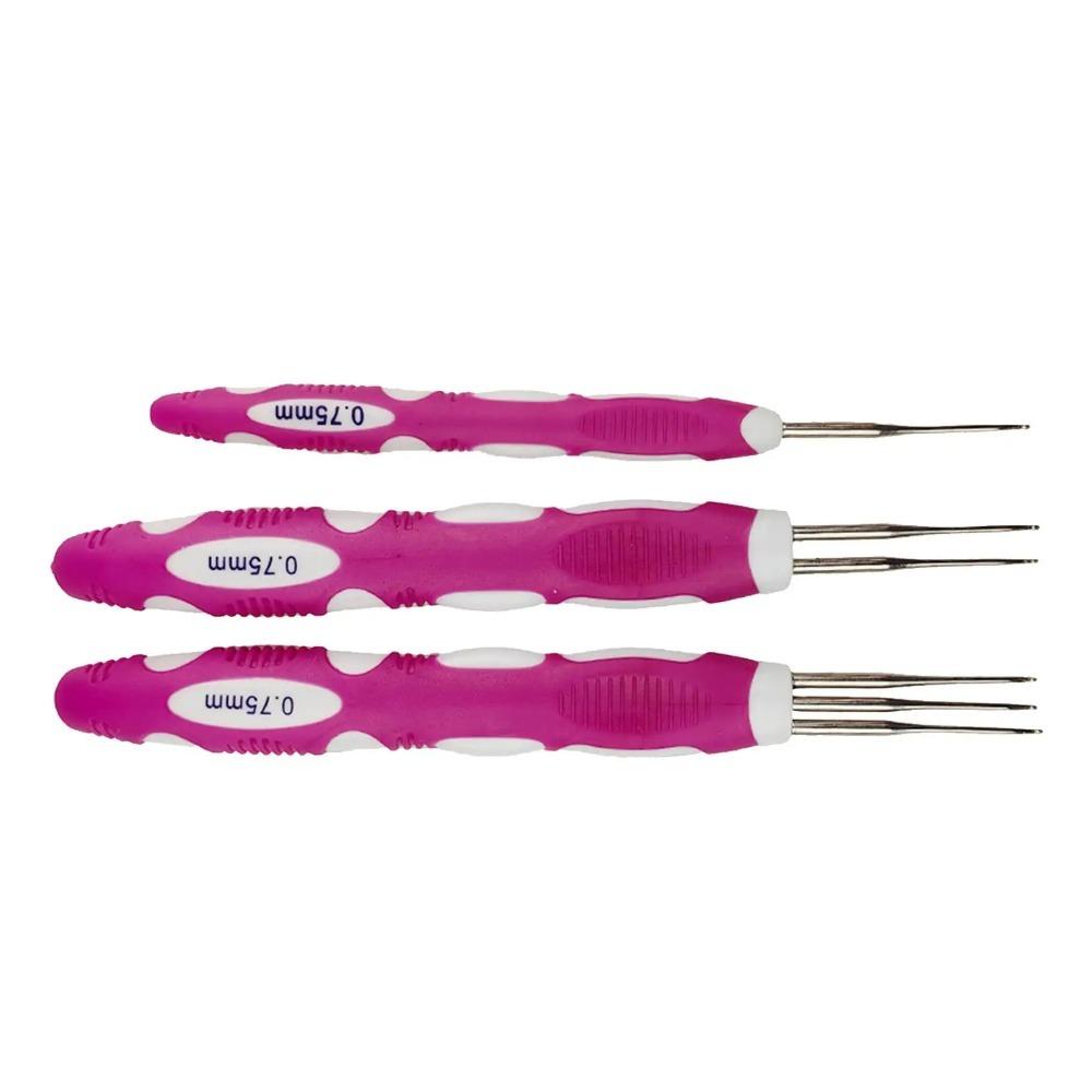 6Pcs/Set Durable Hook Needle Hair Extension Wig Making Kit Micro Hook for Hair Braid Making