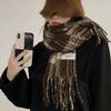 Новое клетчатое кантри полотенце трехлинейное рождественское красное универсальное студенческое парное теплый шарф осень и зима