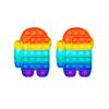 Luarmo Push Pop Bubble Pop It Among Us Shape Random 2p, популярная корейская игра