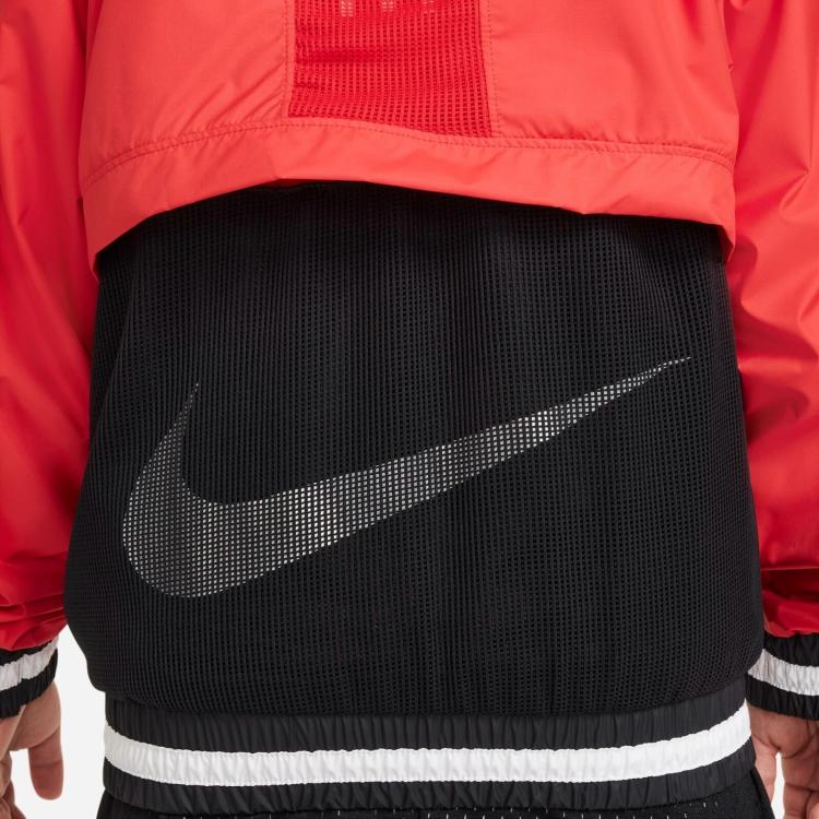 Nike Куртка с длинным рукавом Repel на молнии до середины, цветной блок, полосатый принт, пуловер, детские куртки, красный FN8318-657