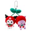 [Reloading] Cherry Cinnamoroll Hello Kitty Kuromi Pompompurin Plush Mascot Holder Pendant Plush Key Ring Keychain Cute Character Merchandise (Kuromi)
