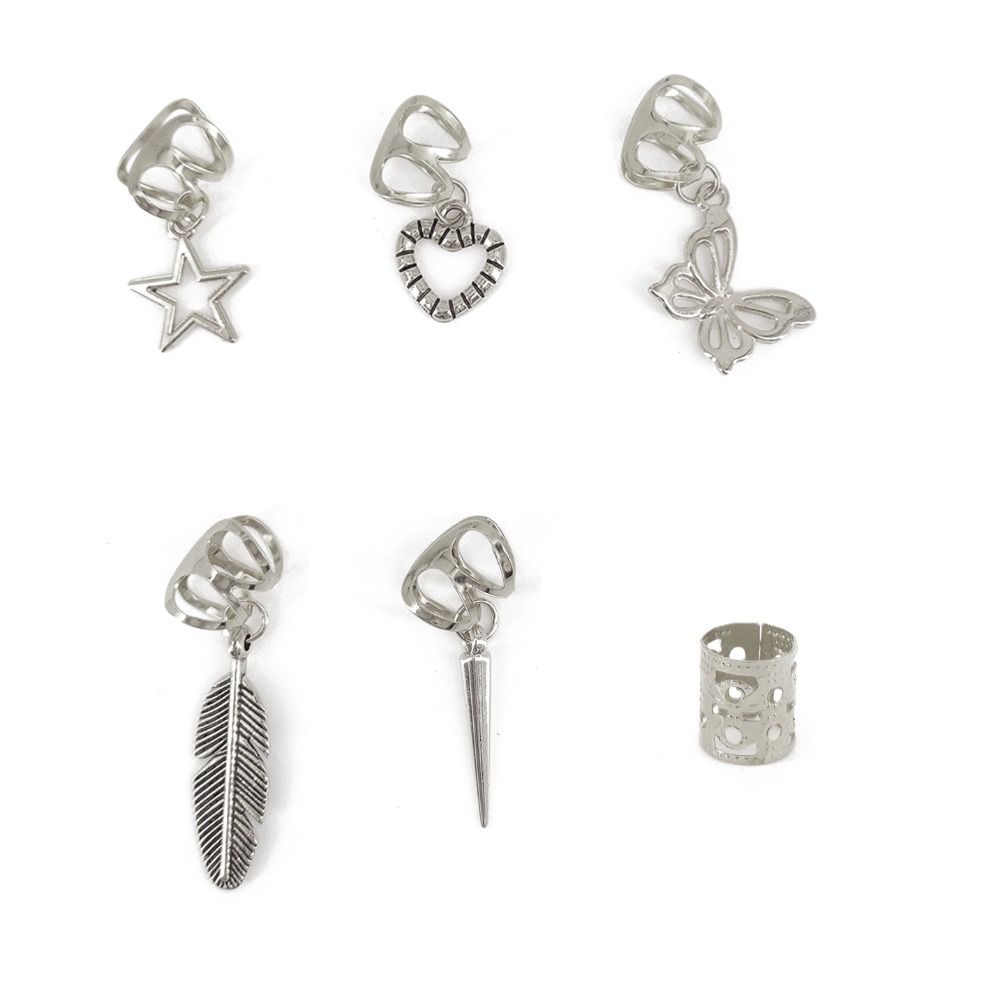 26pcs Dread Locks Hollow Out Hair Ring Hair Braiding Hair Braid Tubes Dreadlocks Beads  Decor