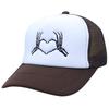 American baseball cap mesh trend truck hat skull hand love embroidery halloween shade truck hat