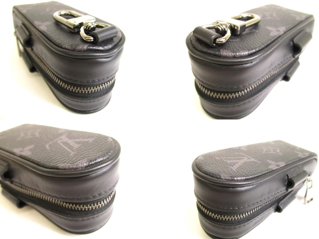 Подлинный футляр для мячей для гольфа LOUIS VUITTON Monogram Eclipse Andrews #9689, восстановленный