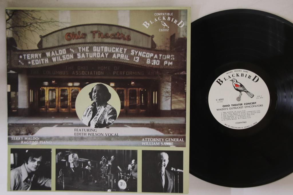 Виниловая пластинка TERRY WALDO'S GUTBUCKET SYNCOPATORS - Ohio Theater Concert Waldo's Gutbuc C6002 BLACKBIRD Джаз США Б/у