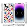 iPhone 15 Plus Чехол для телефона с рисунком Сердце с четырехлистником, Магнитный, Прозрачный, Блестящий