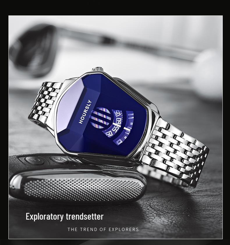 Мужские кварцевые водонепроницаемые наручные часы из сплава HOURSLY для мотоциклистов TikTok