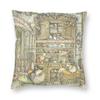Brambly Hedge Old Oak Palace Square Pillowcase Polyester Linen Velvet Pattern Zip Decorative Pillow Case Bed Cushion Cover