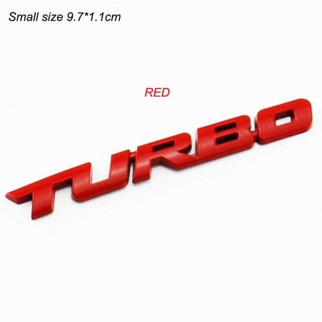 9,7*1,1 см Стайлинг автомобиля, турбонаддув, загрузка, повышение, 3D металл, хром, цинковый сплав, 3D эмблема, значок, наклейка, автоаксессуар