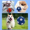 Pet Voice Toy Dog Grinding Teeth Bite Resistant Latex Toy Rugby Ball Football Small Dog Training