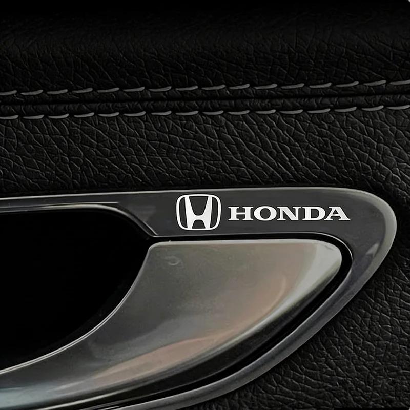 3D Metal Car Interior Decoration Decals Emblem Sticker Decoration Accessories For Honda Civic FIT Accord Prelude CRV Jazz Acura RH6