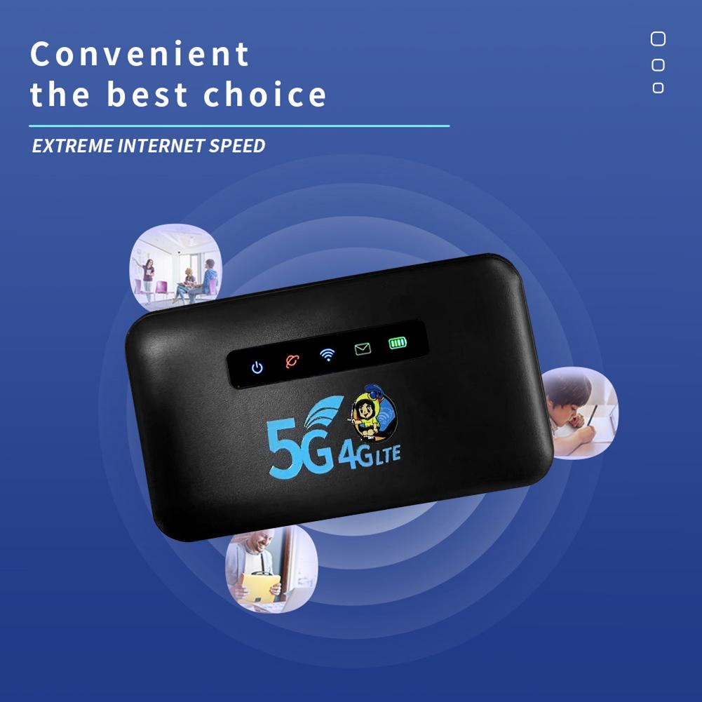 4G LTE Роутер 150 Мбит/с Портативный Беспроводной WiFi Мобильный Хотспот Донгл Сетевая Карта Адаптер LAN RJ45 2600 мАч со Слотом для SIM-карты
