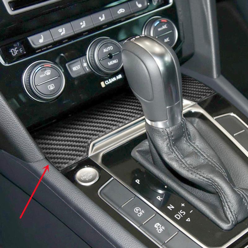 Углеродное волокно, внутренняя отделка салона автомобиля, декоративная наклейка для Volkswagen VW Magotan Arteon, панель переключения передач, накладка