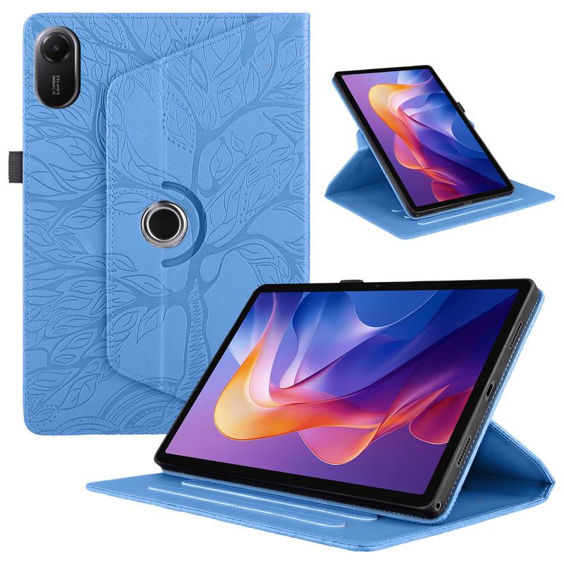 Вращающийся на 360 градусов кожаный чехол-кошелек для планшета Samsung Tab A9+ A8 S9 S8 S7FE Redmi Pad 2 11" K Pad 8.8 Xiaomi Pad 7 8 SE 8.7 Слот для карт Подставка Книга