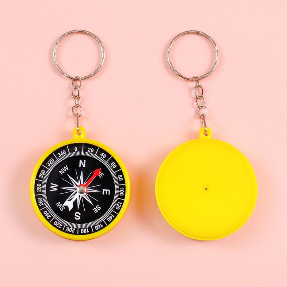Hiking Pocket Compass Keychain Climbing Navigation Tools Mini Compass Pendant Backpack Decor