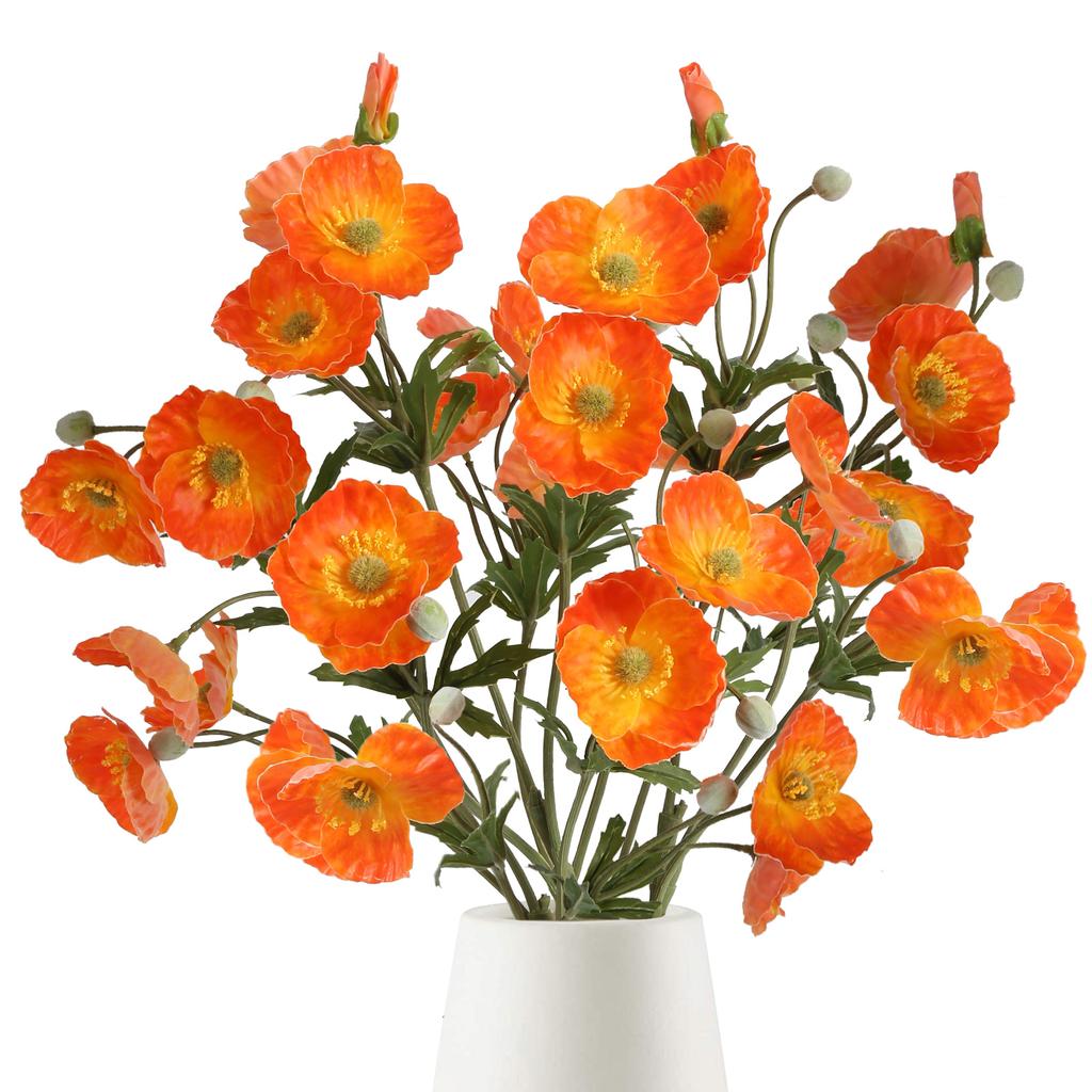 4 шт. искусственных цветов мака шелковые букеты для домашнего декора, свадьбы, украшения стола и вечеринок искусственные цветочные композиции своими руками