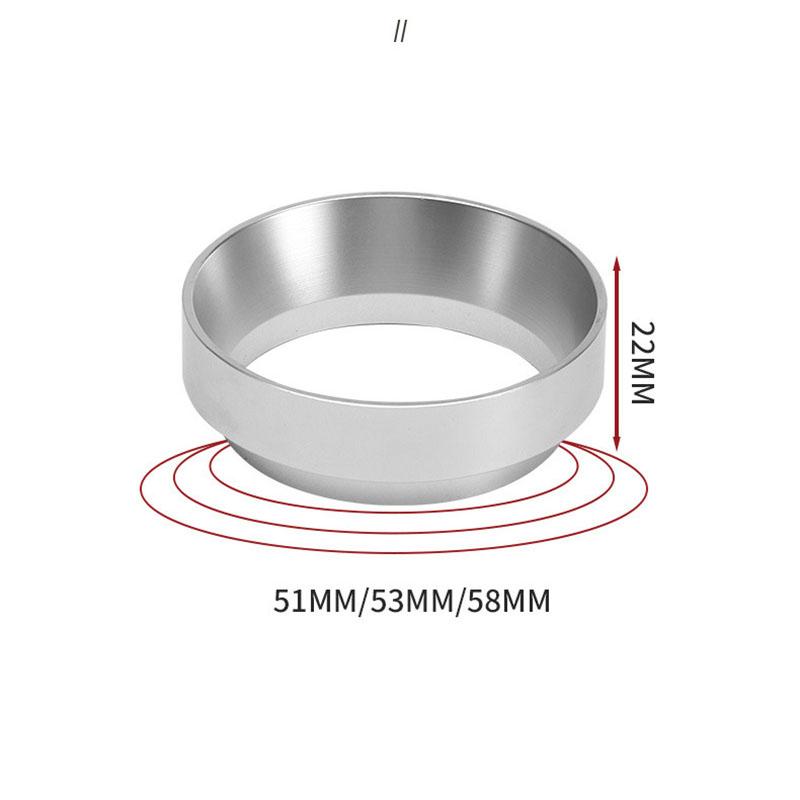 58/53/51мм 2 шт. Набор воронки для дозирования эспрессо и экрана для таблетки Магнитное кольцо для дозирования кофе эспрессо Многоразовый экран для таблетки эспрессо