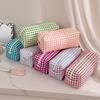 Soft Curler Storage Bag Plaid Pattern Curling Iron Carrying Case  Bathroom Storage