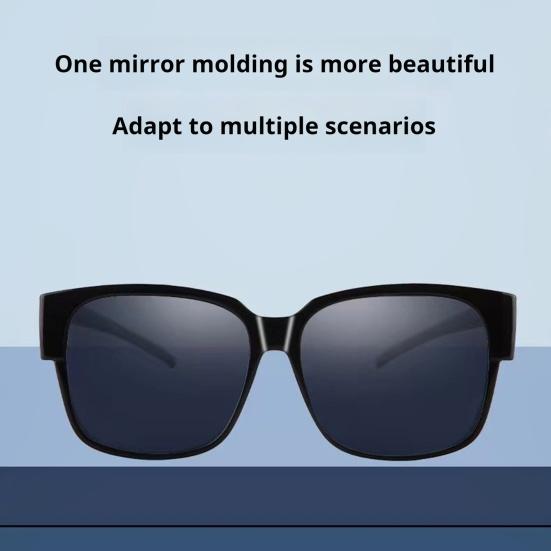 Anti Glared Polarized Sunglasses Over Glasses Night Vision Glasses Nighttime Driving Glasses UV400 Protection Wraparound Sunglasses