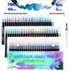 Art Marker 48/24 Colors Watercolor Brush Pens Markers Pens for Drawing Coloring Books Manga Calligraphy School Supplies Stationery