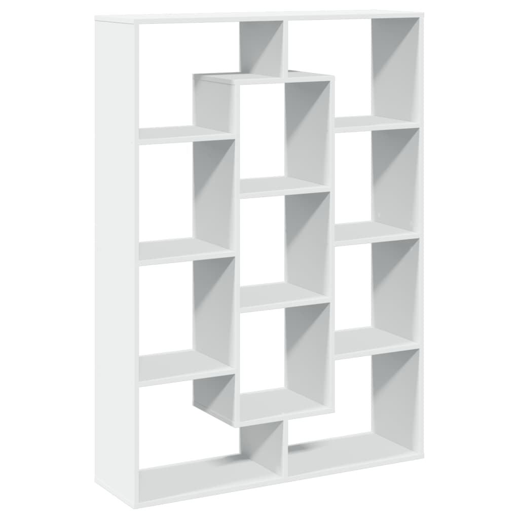 Bookshelf White 102x29x143 cm Engineered Wood