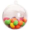 Plastic Round Ball Christmas Clear Bauble Ornament Gift Present Xmas Tree New