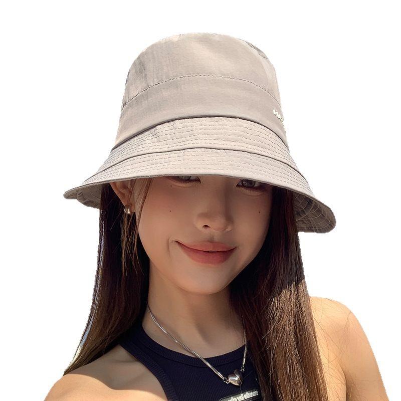 Summer Outdoor Sun Protection Sun Hat Korean Style Thin Sun Hat Spring and Autumn New Hat Women's Fashion Versatile Fisherman's Hat