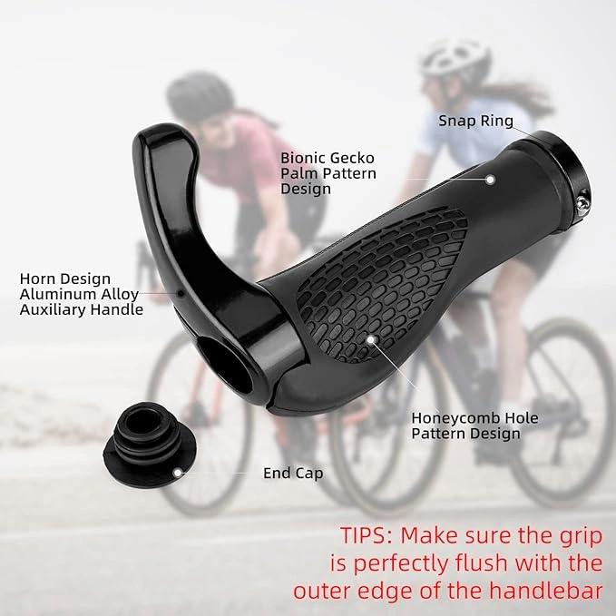 Rockbros Bt1007B Bicycle Holder Set With Horns - Black