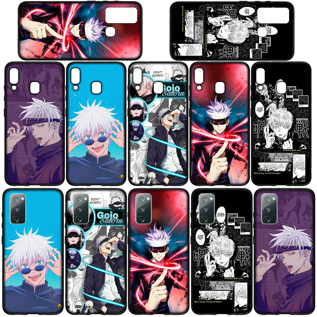 Чехол для iPhone 16 15 Xiaomi Redmi Note 14 13 12 11 Pro Max X 8 16e Samsung Galaxy S25 S24 S23 Moto OPPO Huawei Jujutsu Kaisen Gojo Satoru Чехол для телефона