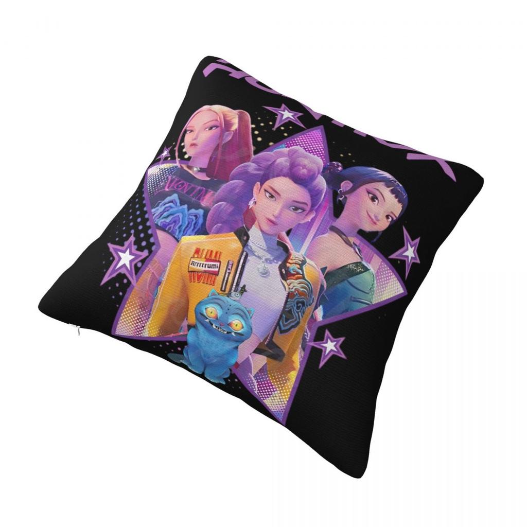 Kpop Охотники на демонов Huntrix Наволочки Принтованная наволочка для подушки Украшения 2025 Фильм Дерзкий Тигр Наволочка для декоративной подушки Чехол для дома