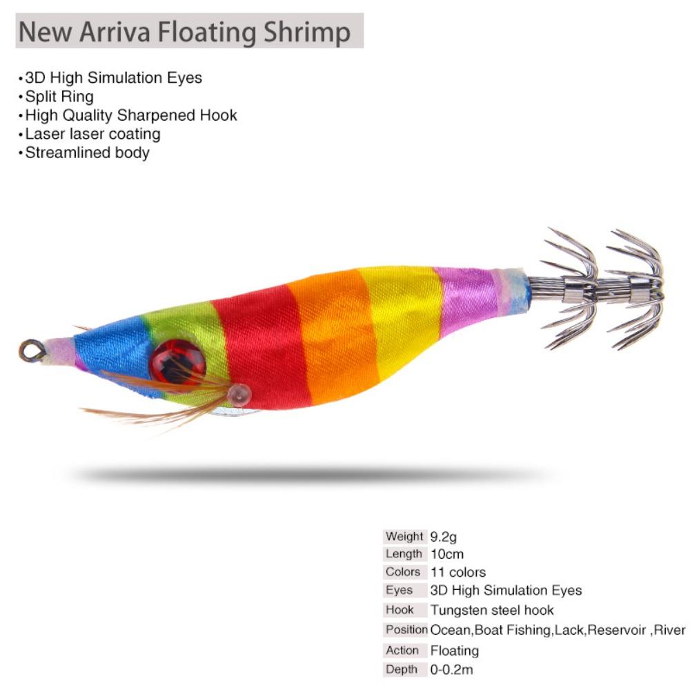 Luminous Squid Bait Wobbler Octopus Lure Durable Cuttlefish Hook  for Lure Fishing