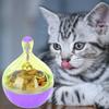 Fun Pet Bowl Feeder Roly Poly Food Leakage Ball Interactive Toy for Cat Dog Purple ABS