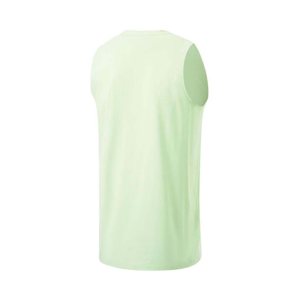 Li Ning Cba Series Ice Feel Sweat Absorbing Comfortable Sports Casual Simple Basketball Jacket Men Tops Dynamic-Green AVSU033-6