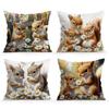Беличьи цветы Принтованные Декоративные Подушки Наволочка Полиэстер Чехол для Подушки Подушка для Дивана Декоративная Наволочка Дом