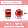 Декоративная круглая гайка для лампы из алюминиевого сплава M3-M10 с узором CD и зеркальной поверхностью