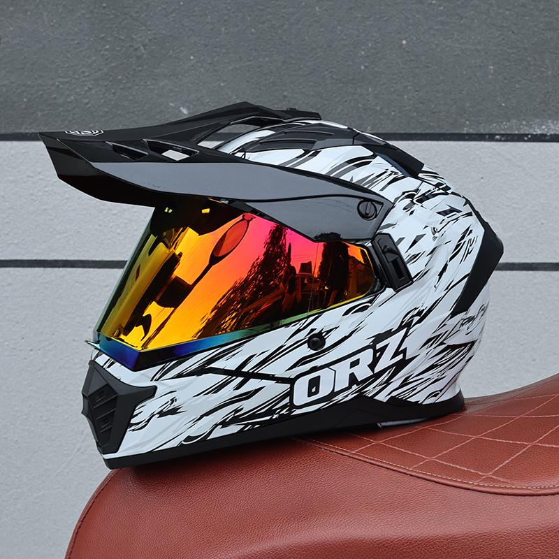 ORZ-819 шлем для кроссового раллийного мотоцикла сертифицирован DOT MTB ATV мотоцикл внедорожный мотоцикл антибликовый
