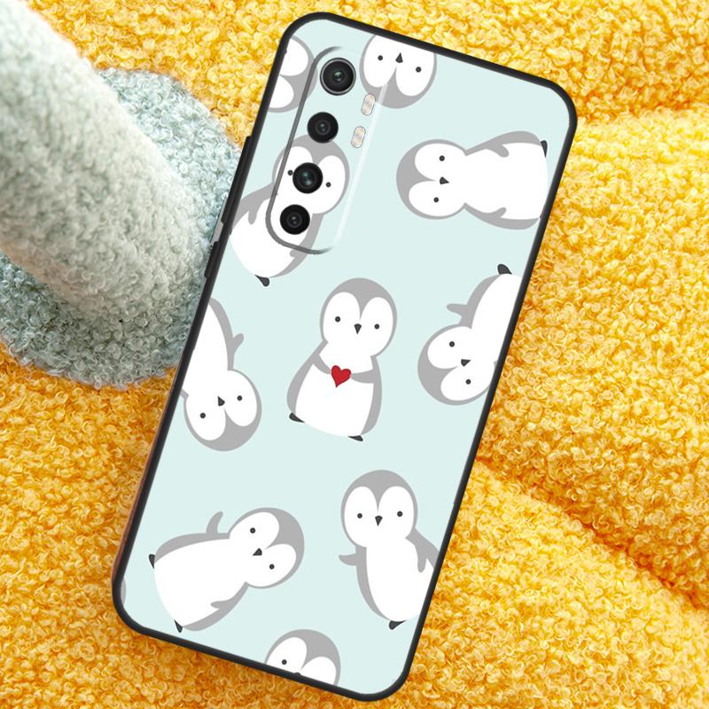 Милый Чехол С Рисунком Пингвина Для Xiaomi 17 Pro Max 13 14 15 Ultra 13T 14T 15T Чехол Для POCO X7 X5 X6 F5 F6 F7 F8 Pro