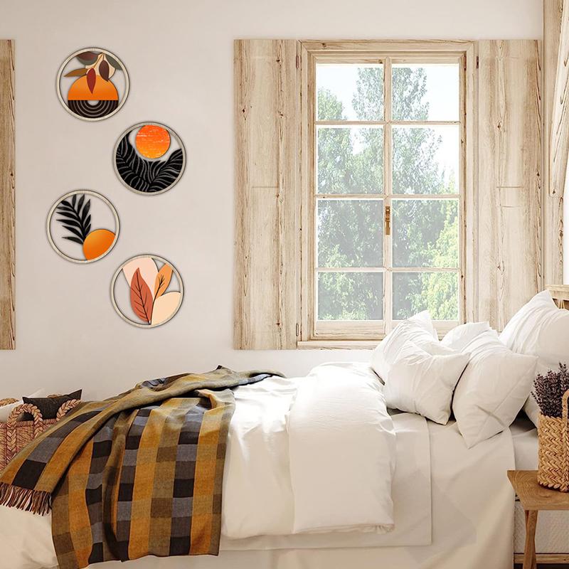 4PC/Set Wall Hanging Sculpture Vintage Hollow Wall Hanging Decoration Courtyard Multiple Options Available