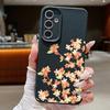 Цветочный чехол с апельсиновыми цветами для Samsung S26 S25 S24 Ultra S23 S22 S21 FE A15 A16 A17 A26 A35 A36 A37 A54 A55 A56 A57 5G Силиконовый чехол с текстурой кожи